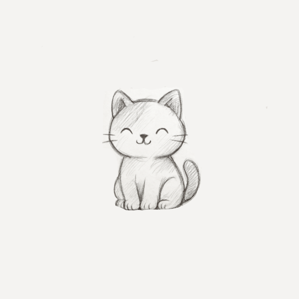 Blurry sketch before vector line drawing