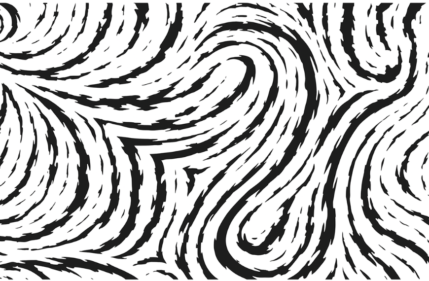 Broken line drawing