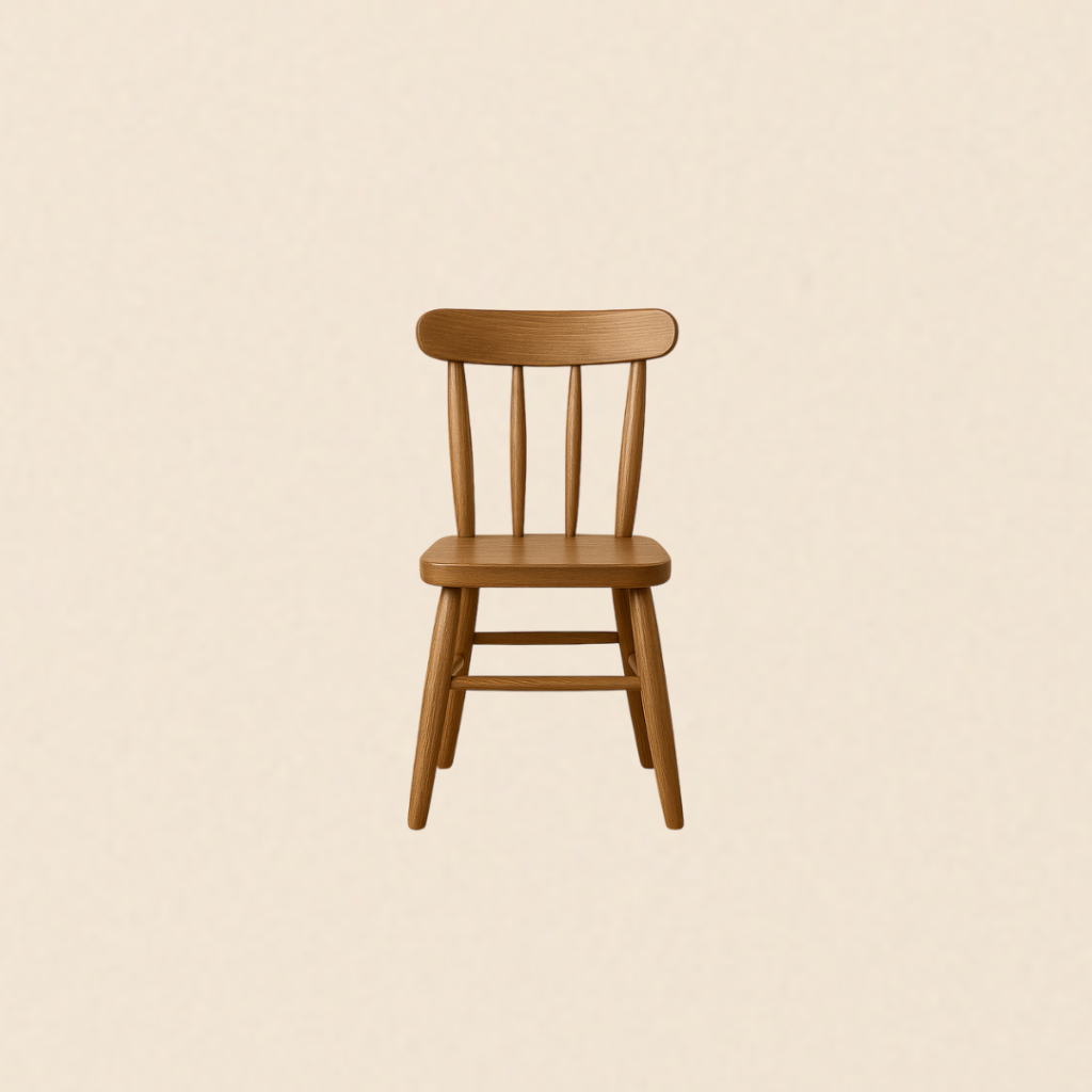 Chair before vector line drawing