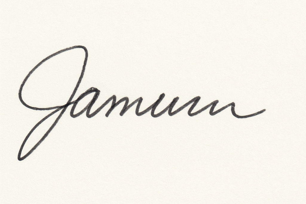 Signature image before Vector Conversion