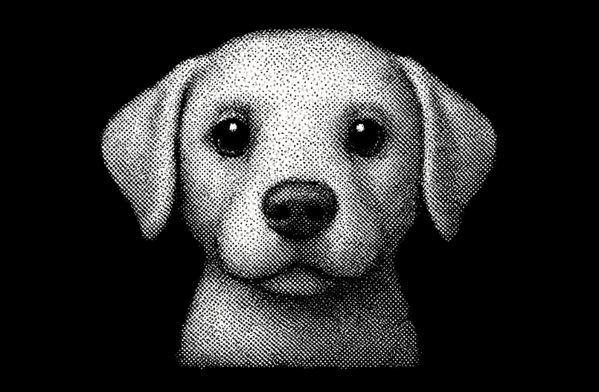 Dithered Line drawing