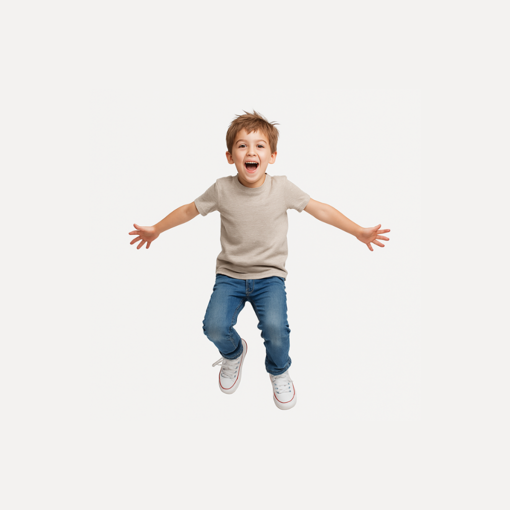 Kids photo before vector line drawing