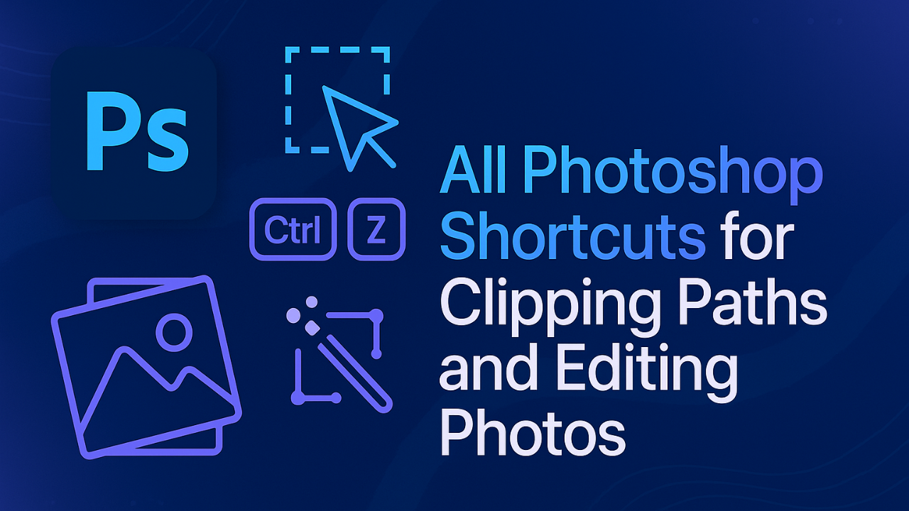 All Photoshop Shortcuts for Clipping Paths and Editing Photos 2025