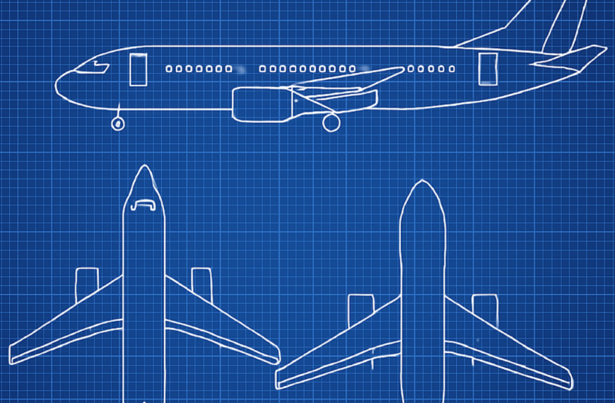 blueprint vector outline drawing